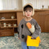 Children's polka dot plus velvet sweater autumn and winter loose big wave dot padded baby coat